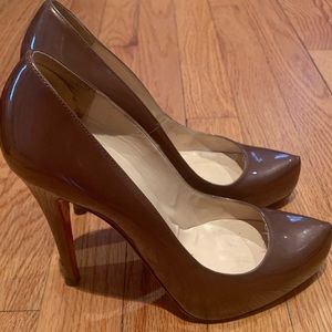 Christian Louboutin Olive/ Bronze Heels sz. 7.5